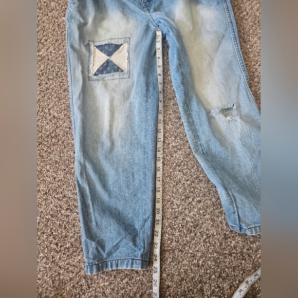 Free People Down To Earth Patch Jean Size 27 - Picture 5 of 9